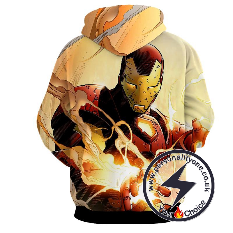 Iron Man - Iron Man 3D - Iron Man Hoodies